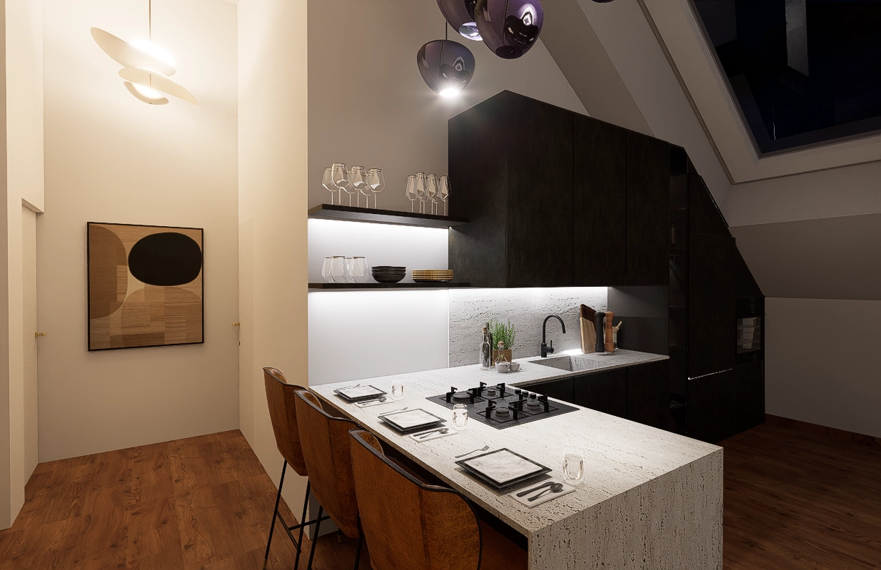 Urbani luksuz potkrovlja u Zagrebu